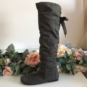 Madden Girl Charcoal Boots